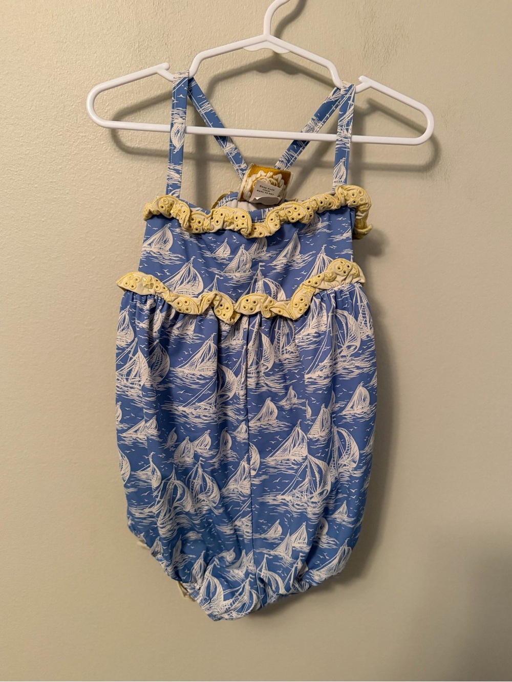 The Beaufort Bonnet Company Blue Sailboat Swimsuit